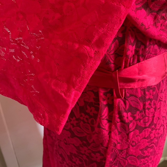 NWT Women's Apt. 9 Solid Lace Robe - Picture 7 of 9